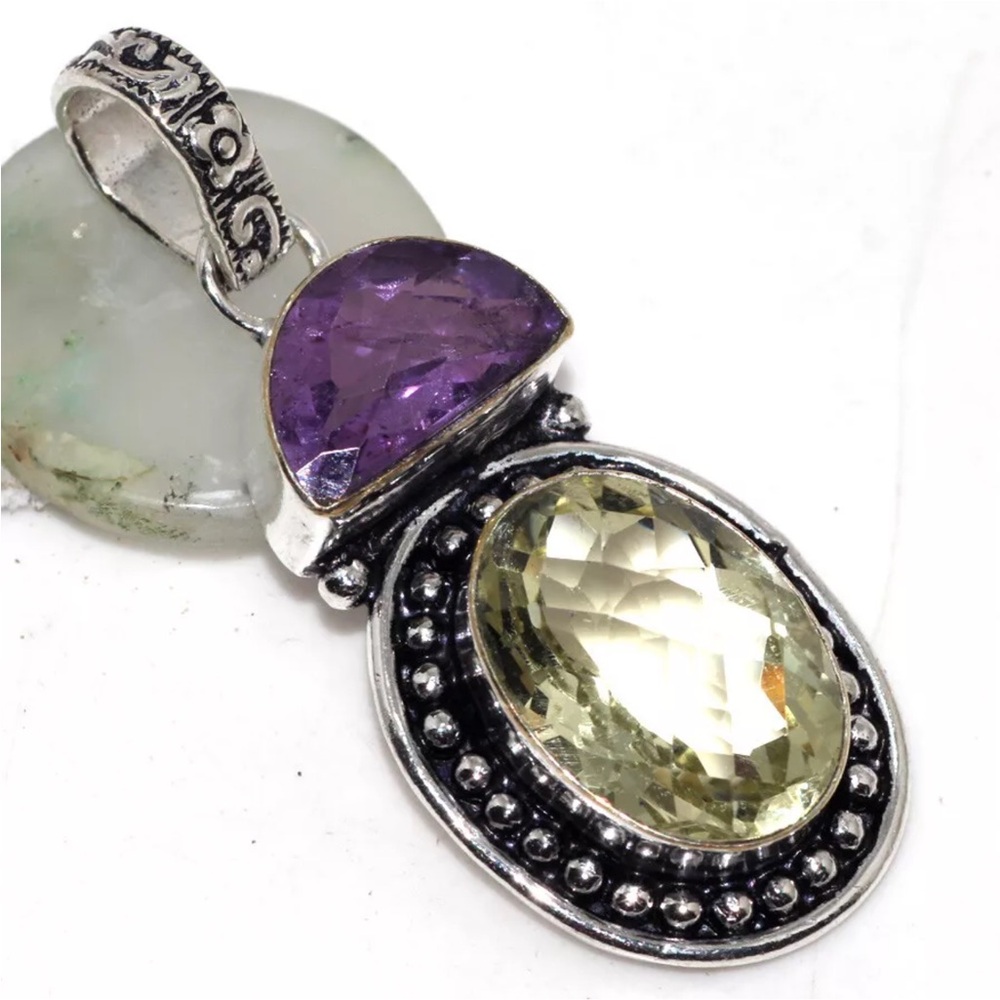 Gorgeous lemon topaz pendants